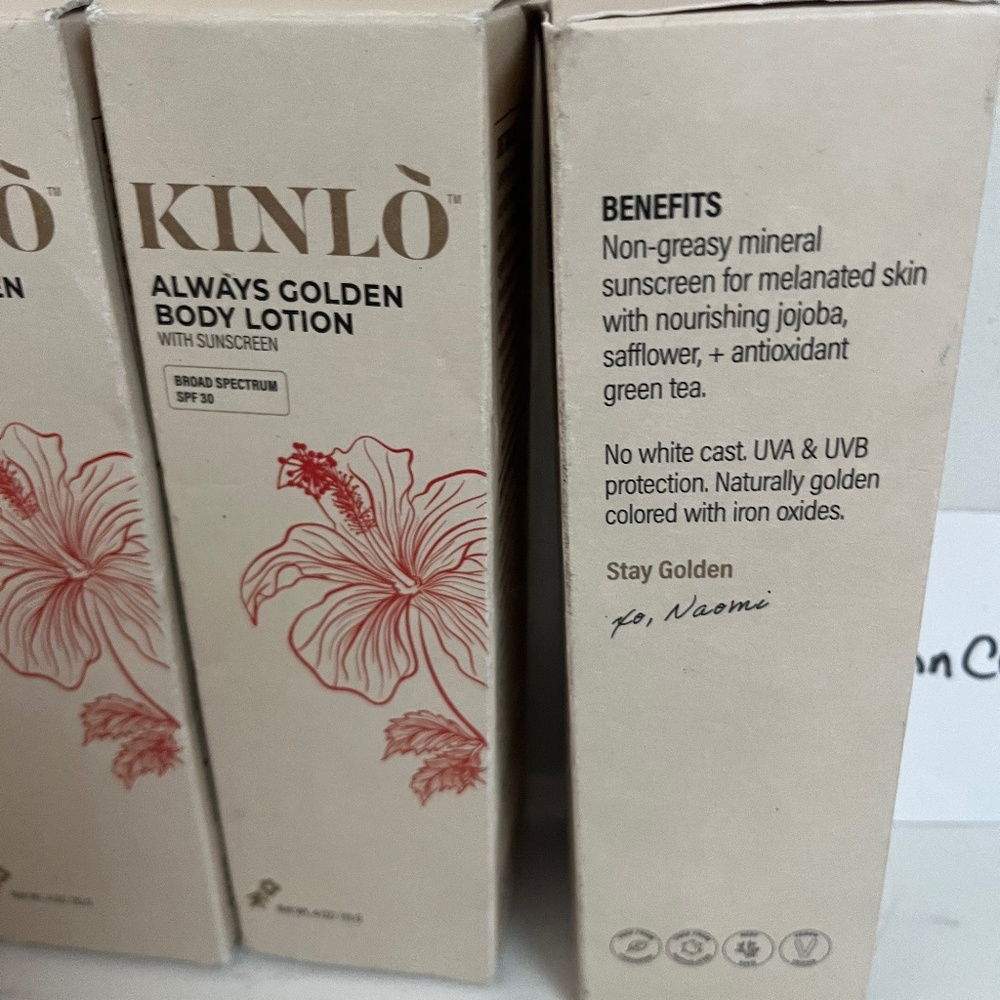 New Kinlo Always Golden Body Lotion  with sunscreen spf30 NEW in Box 4oz